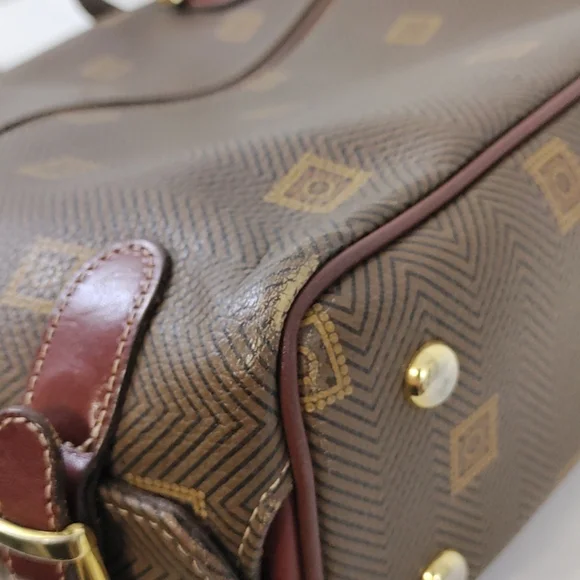 💥FINAL PRICE💥 Texier Vintage Brown Leather Logo Shoulder Bag Tote - Picture 12 of 12